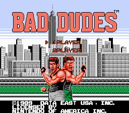 Обложка игры Bad Dudes ( - nes)