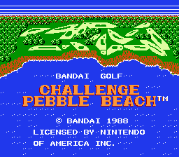 Обложка игры Bandai Golf - Challenge Pebble Beach