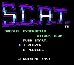 Обложка игры S.C.A.T. - Special Cybernetic Attack Team ( - nes)