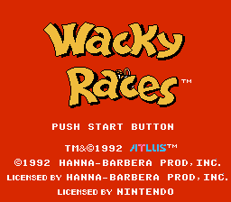 Обложка игры Wacky Races ( - nes)