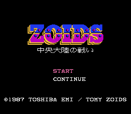 Обложка игры Zoids - Chuuou Tairiku no Tatakai ( - nes)
