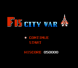 Обложка игры F-15 City War ( - nes)