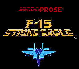 Обложка игры F-15 Strike Eagle ( - nes)