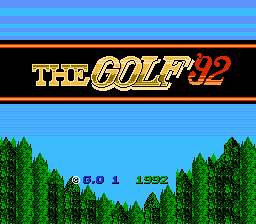 Обложка игры Golf '92, The