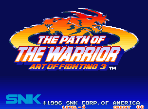 Игра Art of Fighting 3 - The Path of the Warrior (Neo Geo - ng)