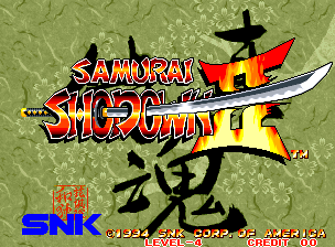 Обложка игры Samurai Shodown II
