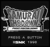 Игра Samurai Shodown (Neo Geo Pocket - ngp)