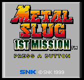 Игра Metal Slug - 1st Mission (Neo Geo Pocket Color - ngpc)