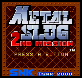 Обложка игры Metal Slug - 2nd Mission