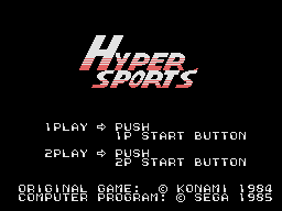 Игра Hyper Sports (SG-1000 - sg1000)