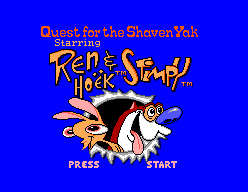 Обложка игры Ren & Stimpy - Quest for the Shaven Yak, The ( - sms)