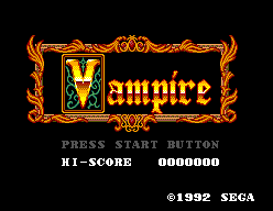 Игра Vampire (Sega Master System - sms)
