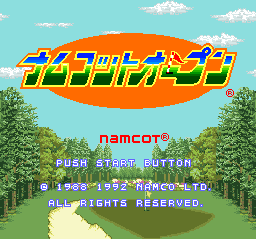 Игра Namco Open (Super Nintendo - snes)
