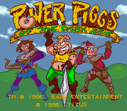 Игра Power Piggs of the Dark Age (Super Nintendo - snes)