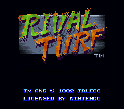 Игра Rival Turf - Super Nintendo | Супер Нинтендо | SNES