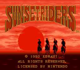 Игра Sunset Riders (Super Nintendo - snes)