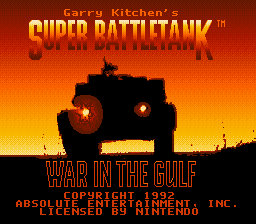 Игра Super Battletank - War in the Gulf (Super Nintendo - snes)
