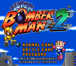 Обложка игры Super Bomberman 2