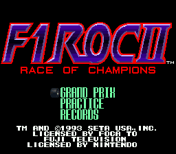 Обложка игры F1 ROC II - Race of Champions