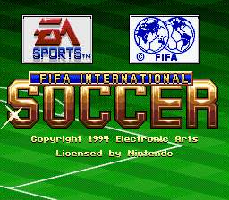 Игра FIFA International Soccer (Super Nintendo - snes)