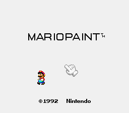 Игра Mario Paint (Super Nintendo - snes)