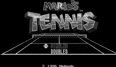 Игра Mario’s Tennis (Virtual Boy - vboy)