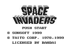 Игра Space Invaders (WonderSwan - ws)